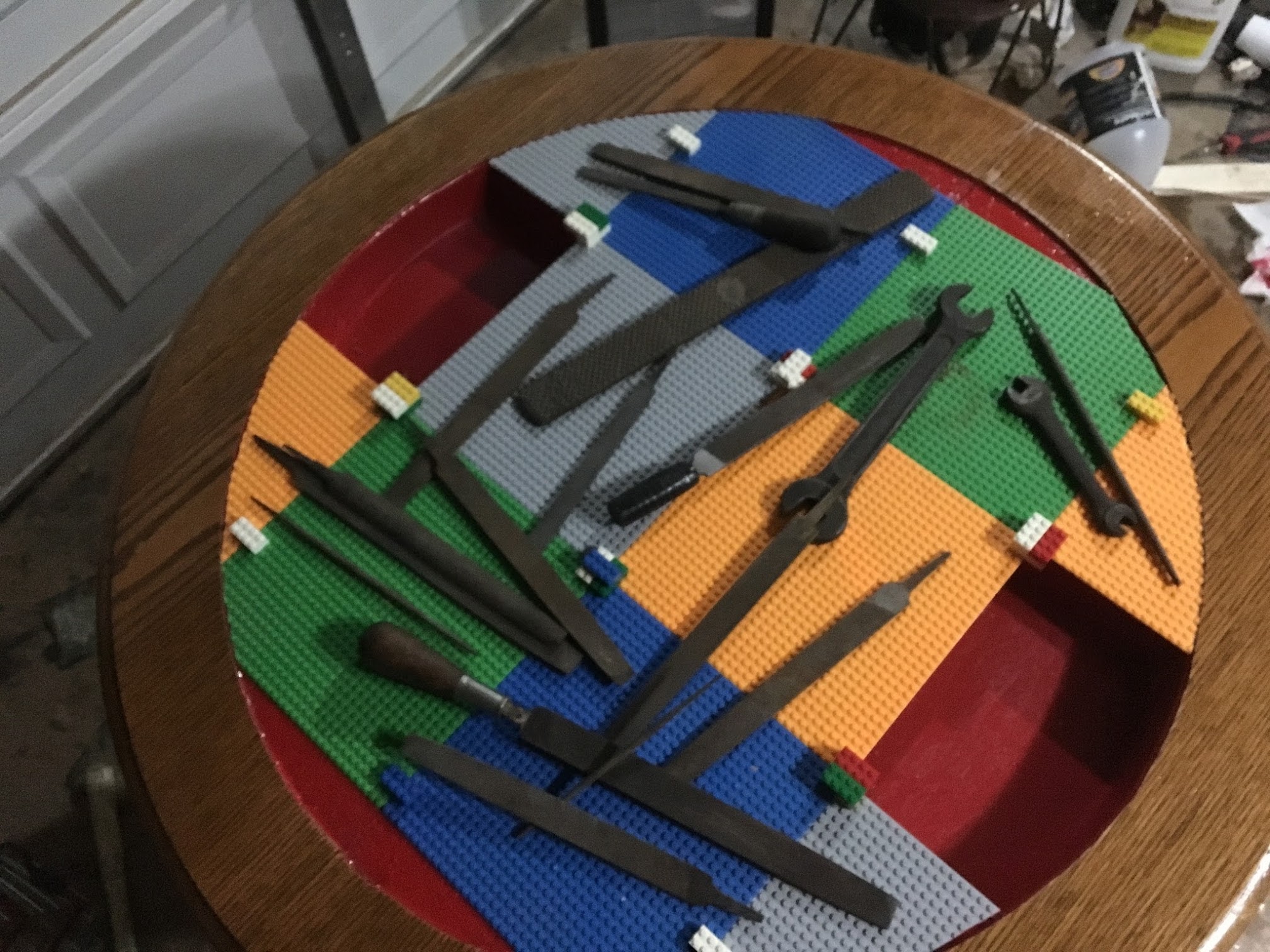 Turns out legos are hard to cut with a jigsaw!