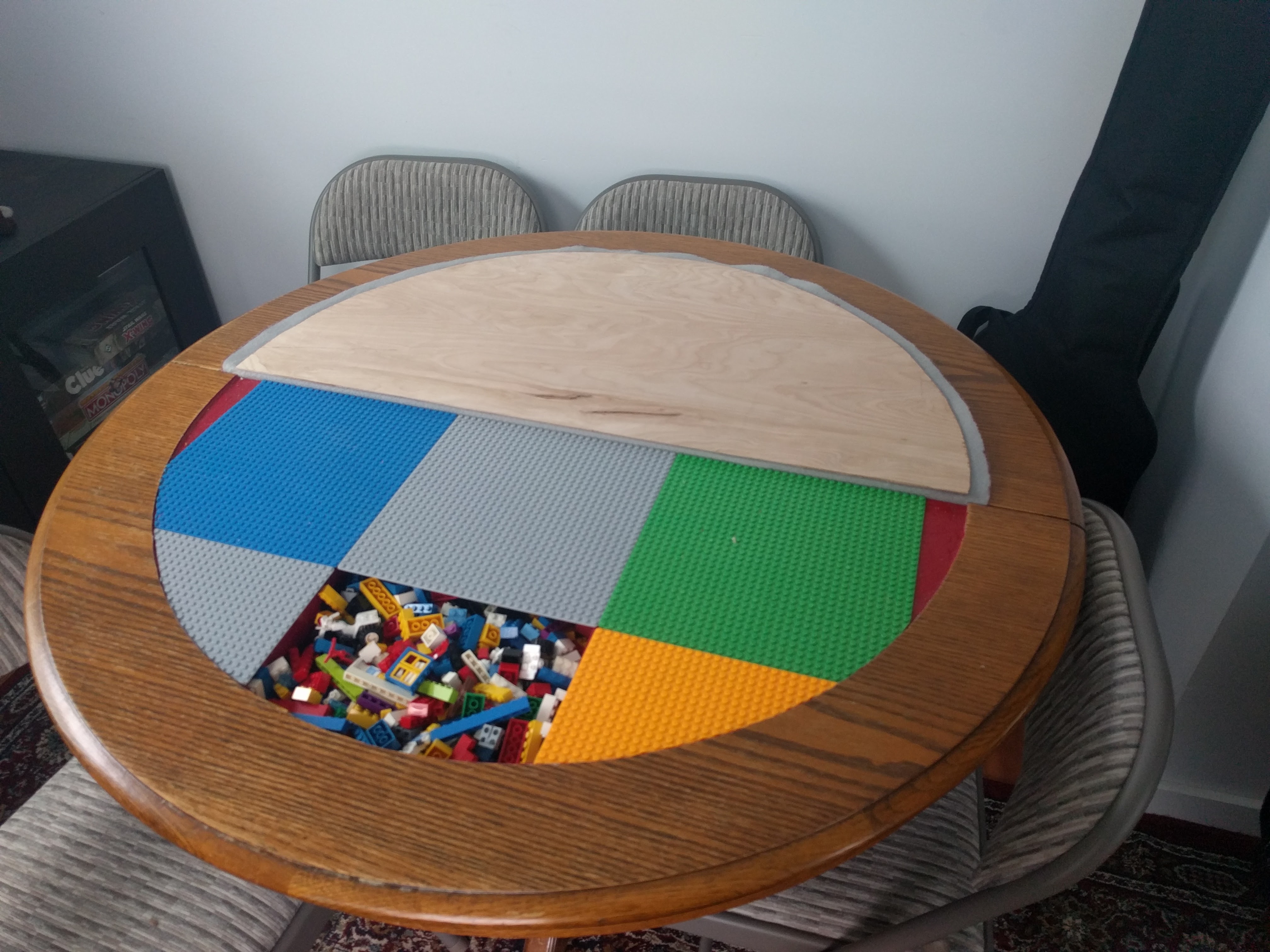 Easy access to legos means you can still have fun when you've been drinking too much to play board games!